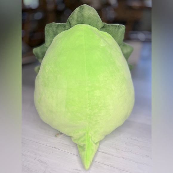 SQUISHMALLOWS Plush GREEN TRICERATOPS - 12in. Kellytoy - Picture 3 of 4